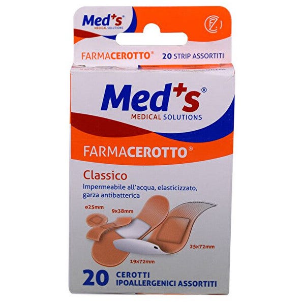 Med's Classic Yeso Poliuretano Hipoalergénico 20 Piezas Tamaño Surtido-2