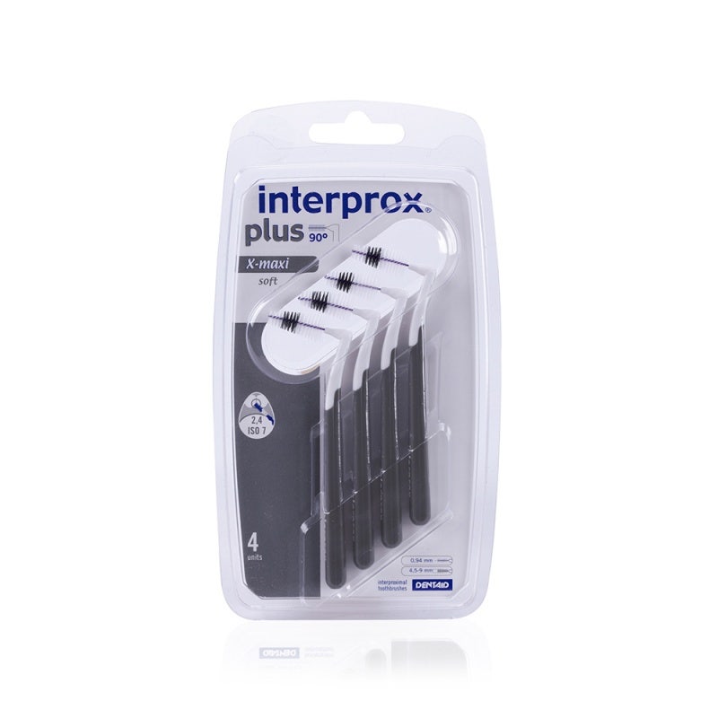 Interprox Plus X Maxi Cepillo Angulado Blando Espacios Interdentales 2,4mm Blíster 4 Piezas-3