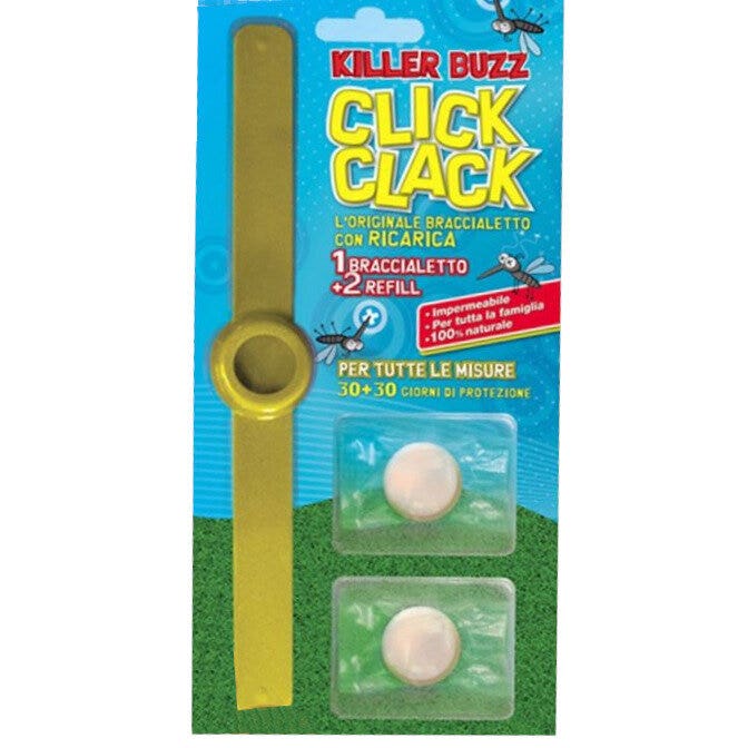 Killer Buzz Click Clack Pulsera Mata Mosquitos-1