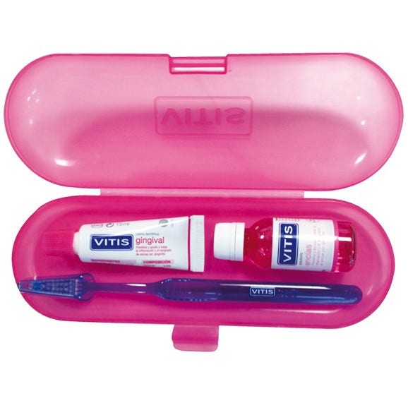 Vitis Kit Gingival Colutorio 30ml + Pasta Dental 15ml +1 Cepillo Dental-1