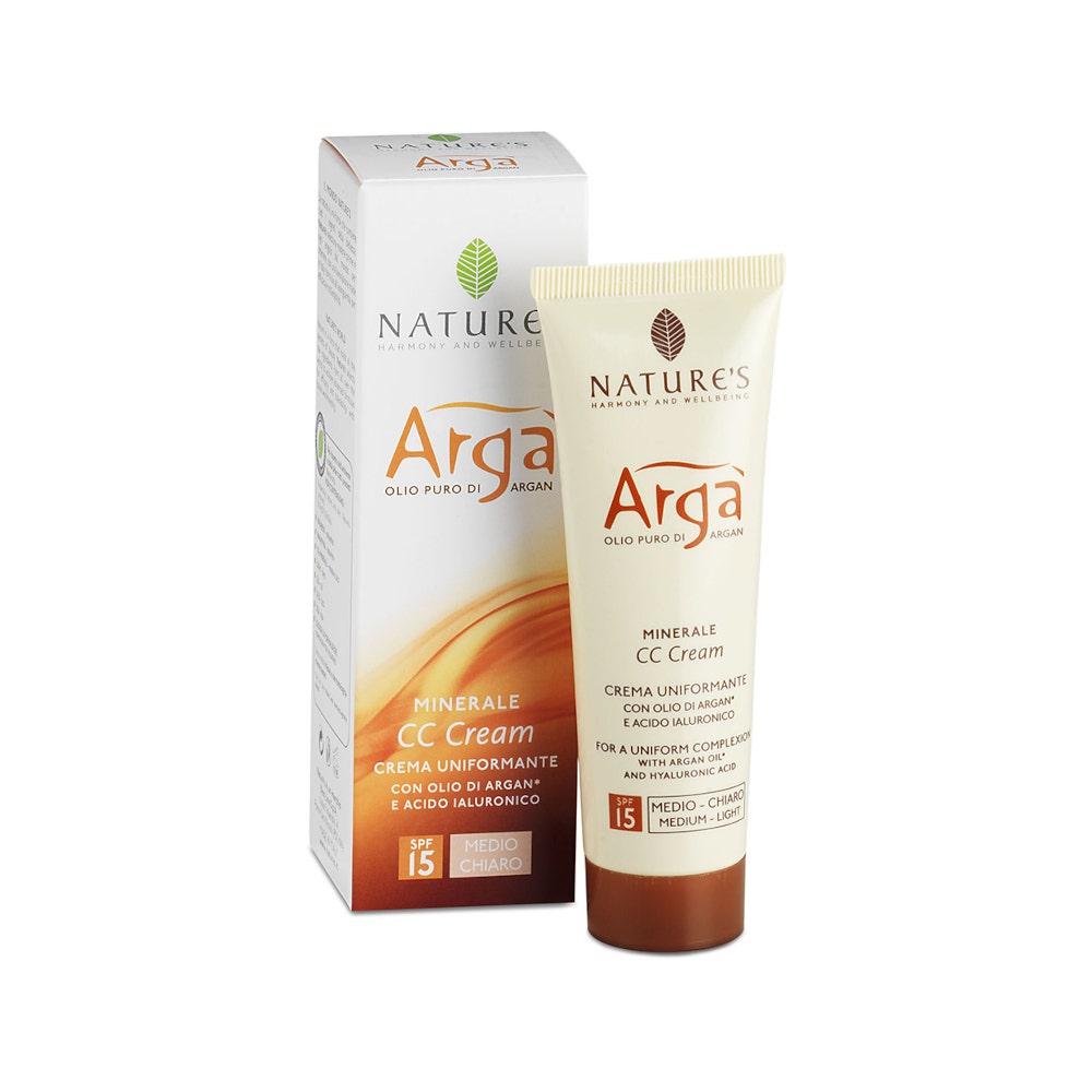 Nature's Argà Mineral CC Crema Facial Uniforme Media/Ligera 50ml-2