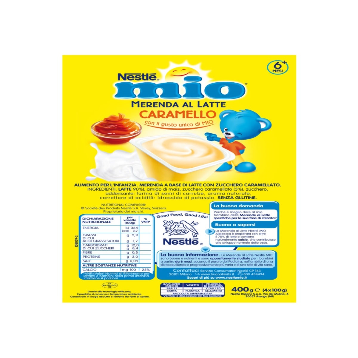 Nestlé My Caramel Milk Snack 4 Tarros 6 Meses +-4
