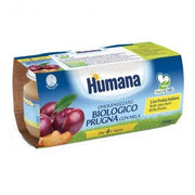 Humana Homogeneizado Ciruela Con Manzana Ecológico 2x100g 4Mesi+-4