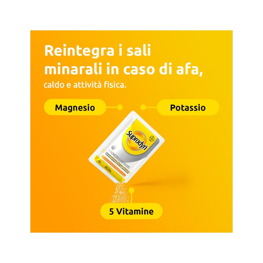 Supradyn Magnesio e Potassio Integratore Sport con Vitamine e Minerali 14 Bustine Effervescenti-8