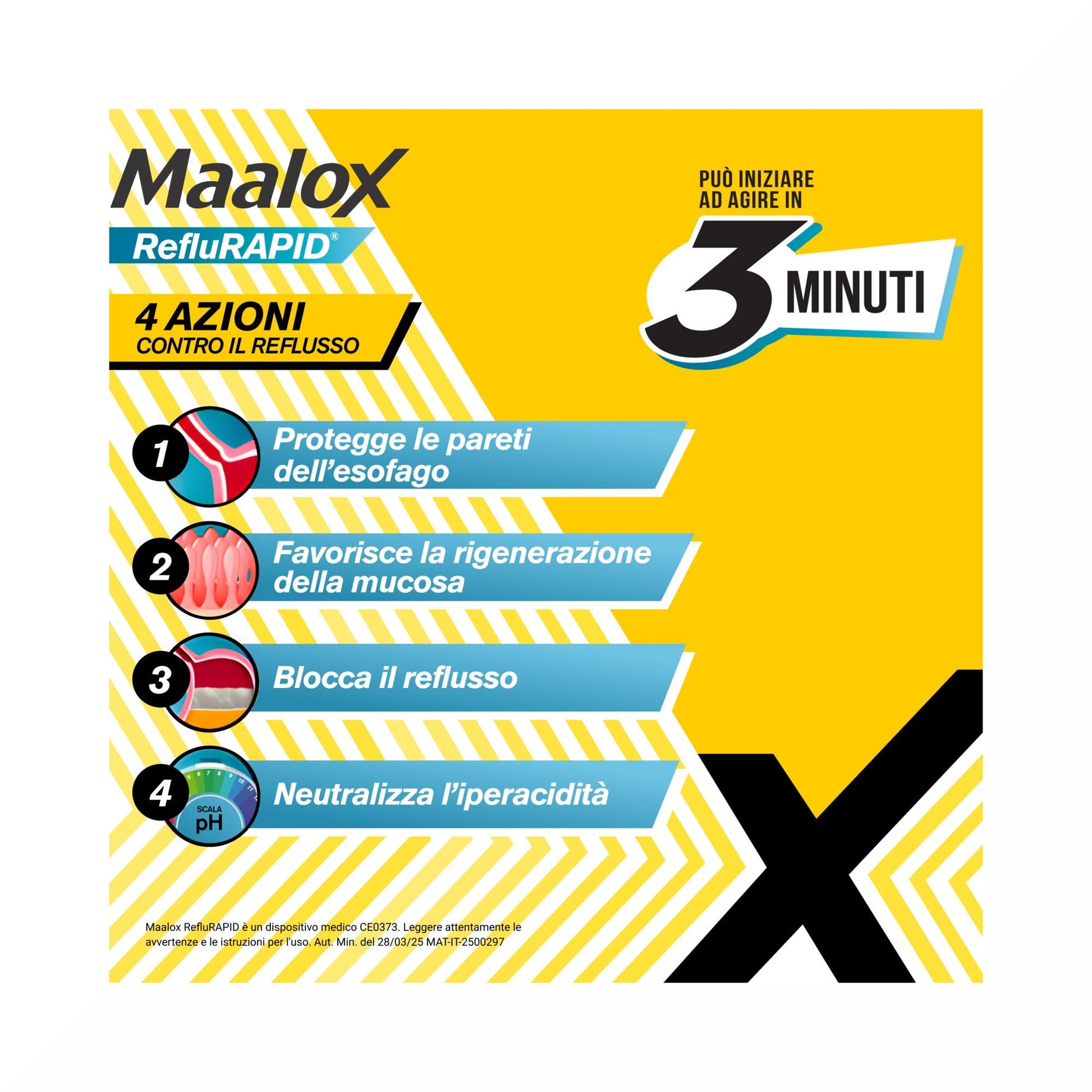 Maalox Reflurapid, Reflujo y Acidez, Acidez Gástrica, 20 sobres-3