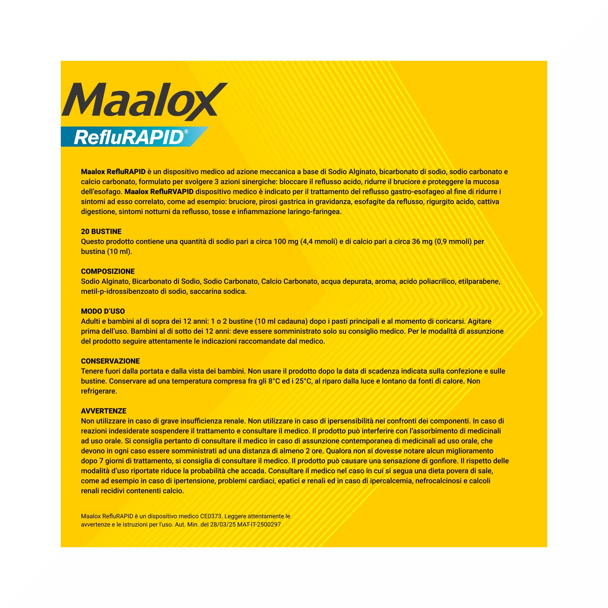 Maalox Reflurapid, Reflujo y Acidez, Acidez Gástrica, 20 sobres-8
