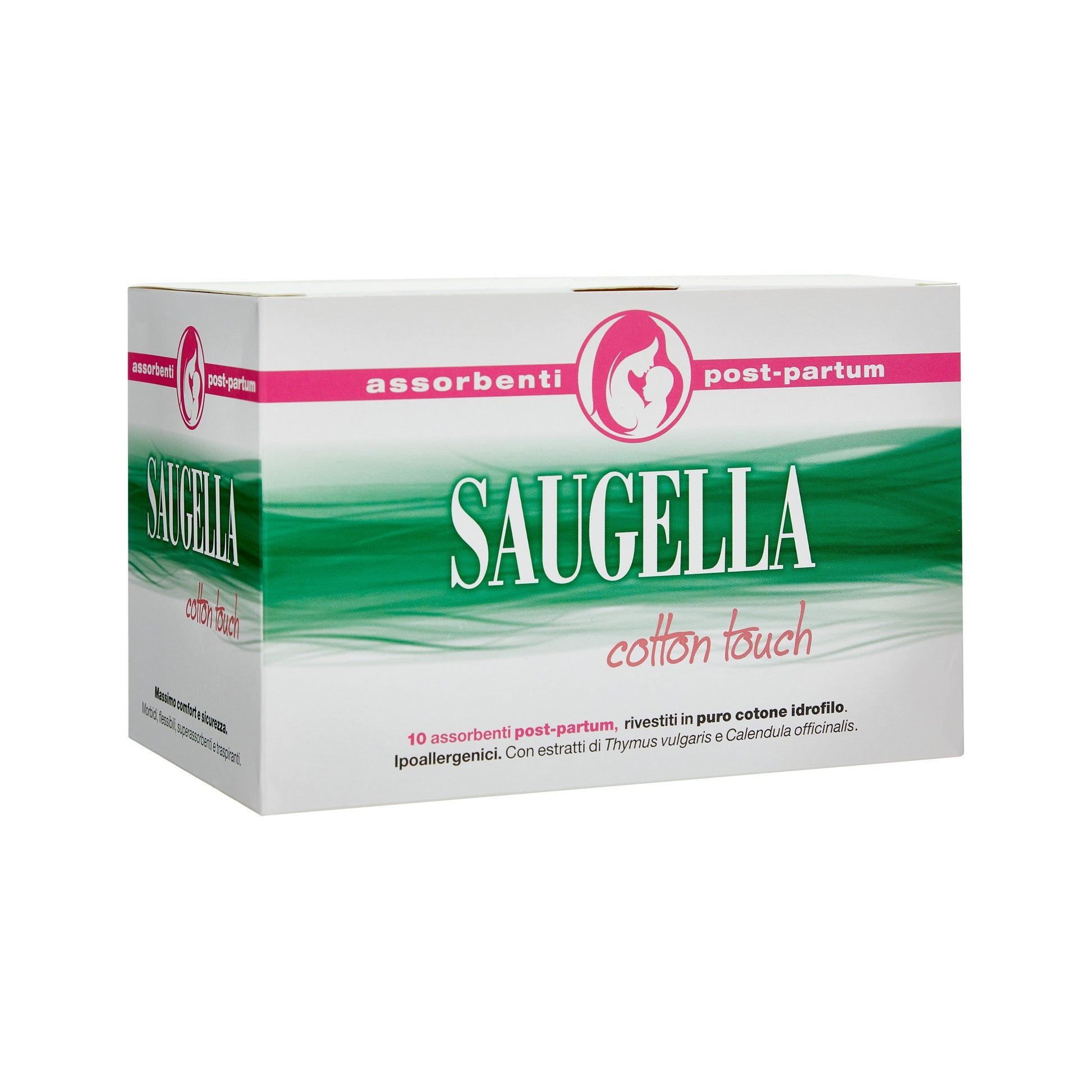 Saugella Cotton Touch Absorbentes Después Del Parto 10 Piezas-2