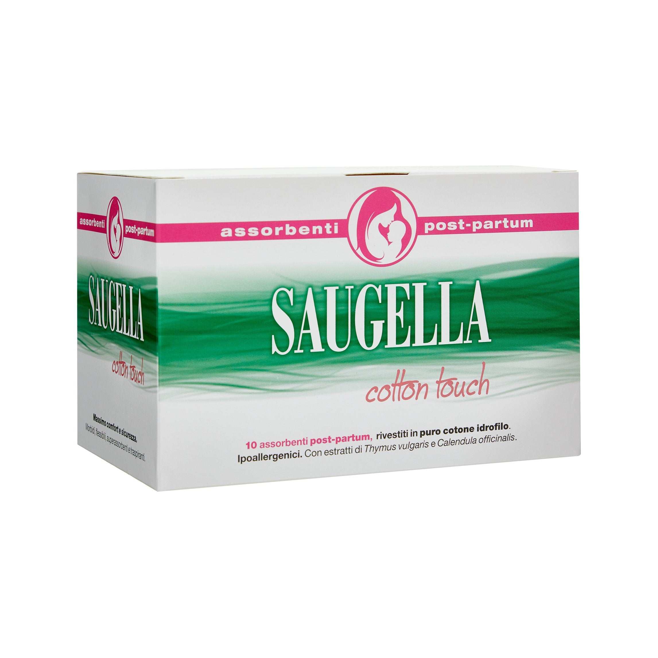 Saugella Cotton Touch Absorbentes Después Del Parto 10 Piezas-2