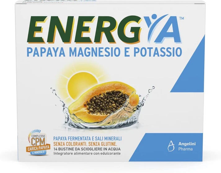 Body Spring Papaya Magnesio Fermentado / Potasio 14 Bolsas-3