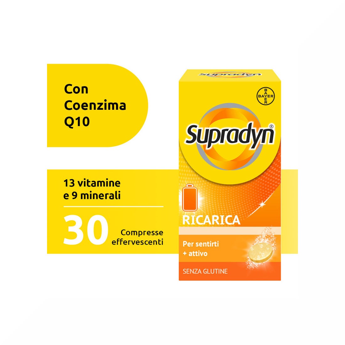 Supradyn Ricarica Integratore Vitamine e Sali Minerali 30 Compresse Effervescenti-35