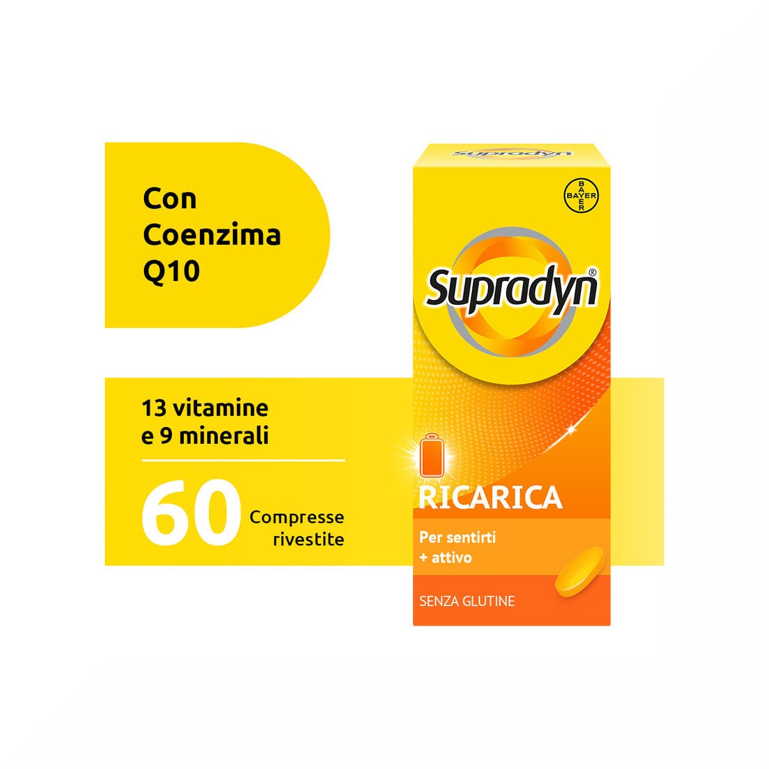 Supradyn Ricarica Integratore Vitamine e Sali Minerali 60 Compresse Rivestite-28