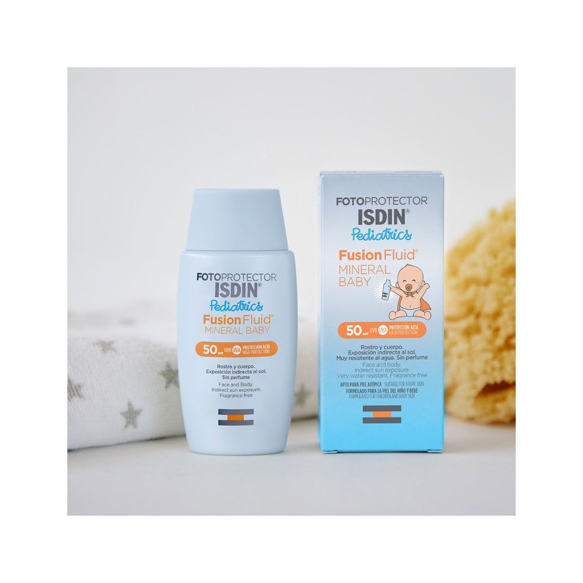 Isdin Fotoprotector Fusión Fluido Mineral Bebé Pediatría SPF50 50ml-10