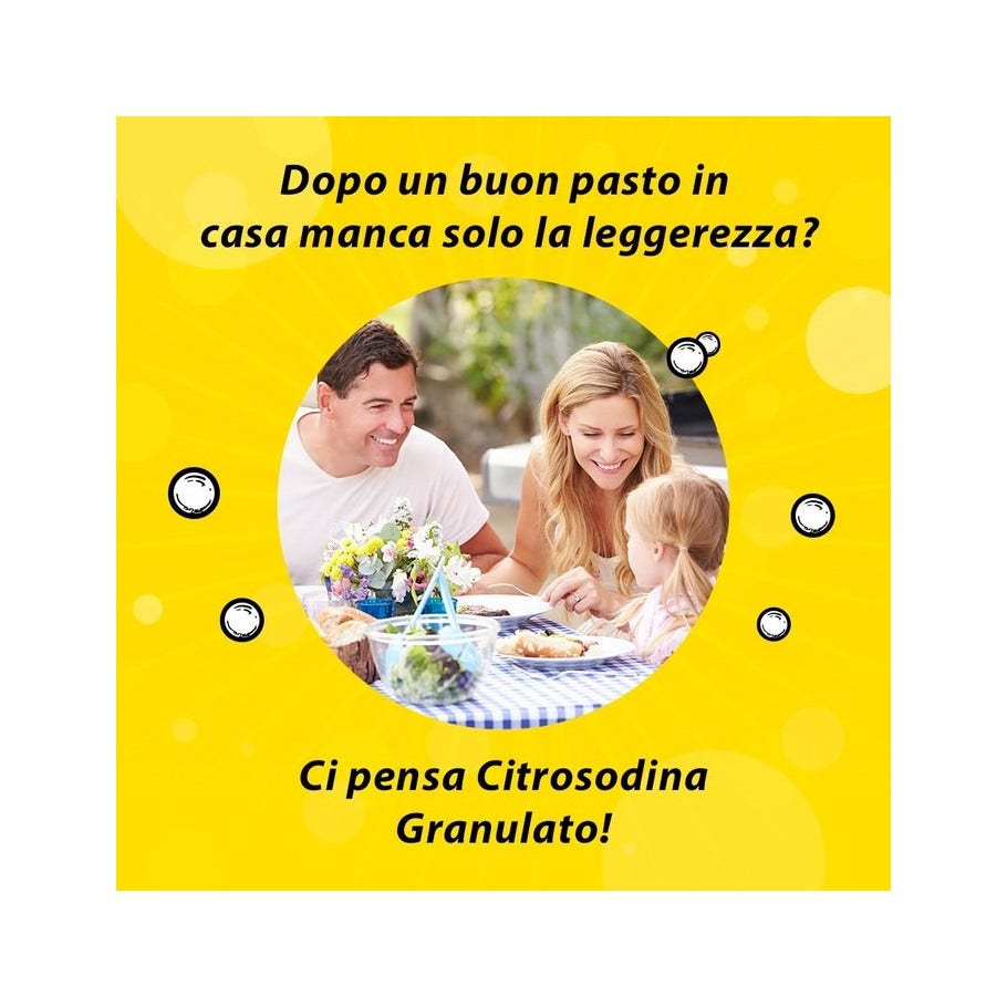 Citrosodina Granulato Effervescente Digestivo con Bicarbonato di Sodio gusto Limone 150 gr-27