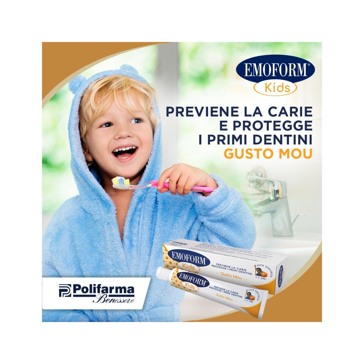 Emoform Kids Pasta Dentífrica Taste Mou 2-6 Años 50ml-5