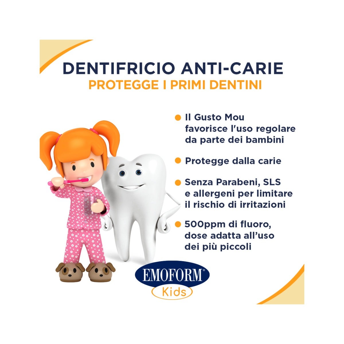 Emoform Kids Pasta Dentífrica Taste Mou 2-6 Años 50ml-4