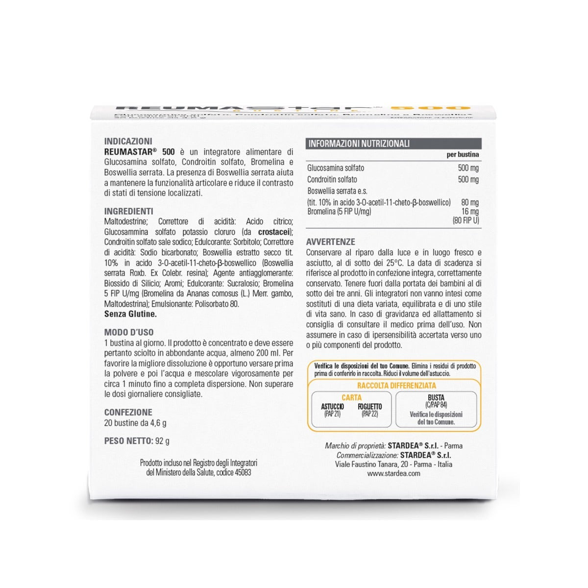 Reumastar 500 20 Sobres-3