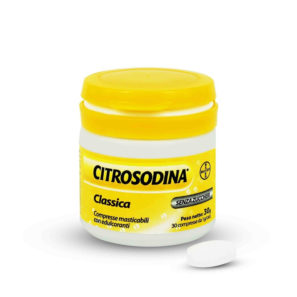 Citrosodina Masticabile Digestivo con Bicarbonato di Sodio Gusto Limone 30 Compresse-20