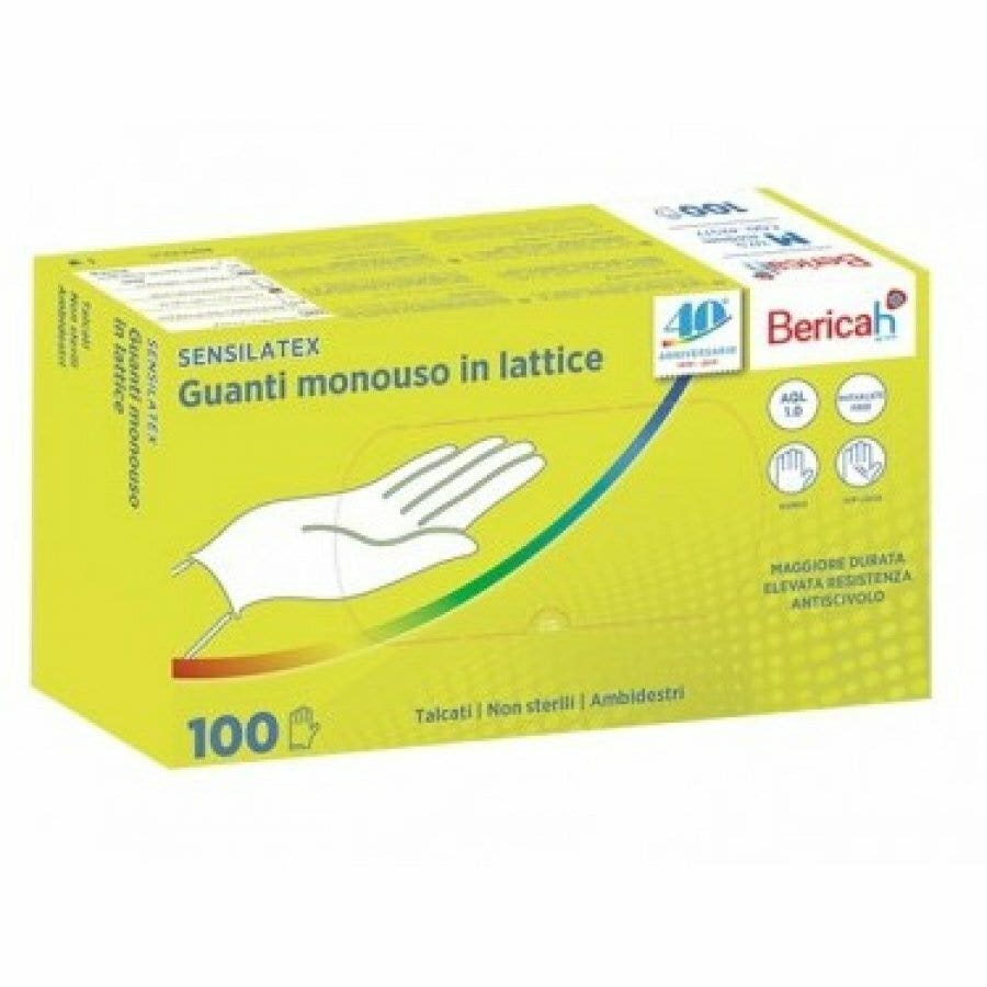 Sensilatex Guantes Desechables De Látex En Polvo Talla S 100 Piezas-1