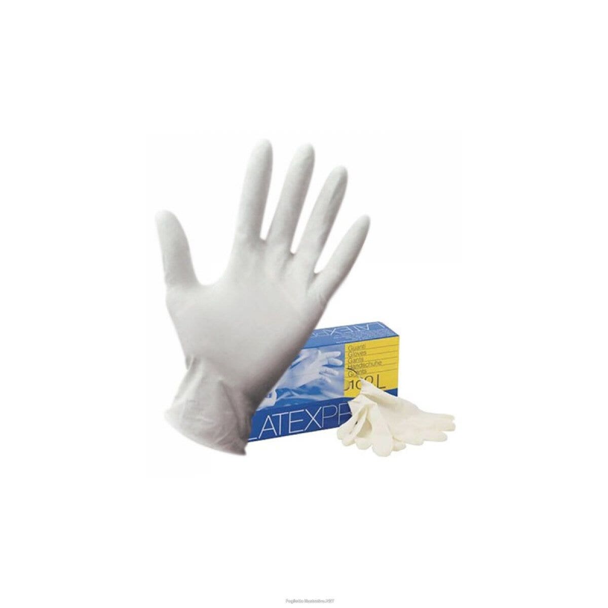Sensilatex Guante Desechable De Látex En Polvo AQL 1.0 Talla M 100uds-1