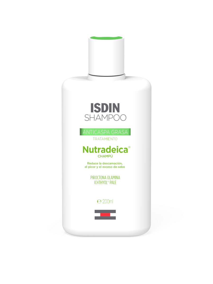 Isdin Nutradeica Champú Dermatológico Anticaspa Cuero Cabelludo Graso 200ml-2