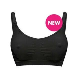 Medela Keep Cool Sujetador Embarazo y Lactancia Transpirable Negro Talla XL-1