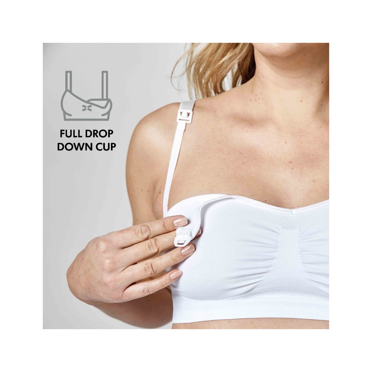 Medela Sujetador Embarazo/Lactancia Keep Cool Ultra Blanco Talla XL-4