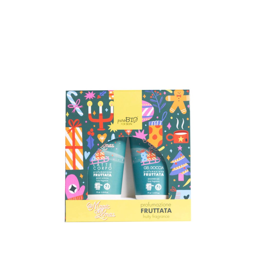 Purobio For Skin Kit Gel De Ducha Fragancia Frutal 75ml + Leche Corporal 75ml-1
