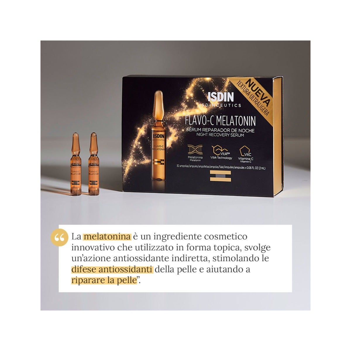 Isdin Isdinceutics Flavo-C Melatonina Rostro 10 Viales-7