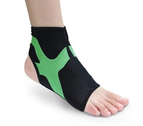 Tobillera Orione Con Cinta Power Band Integrada Negra Derecha Talla S 489-3