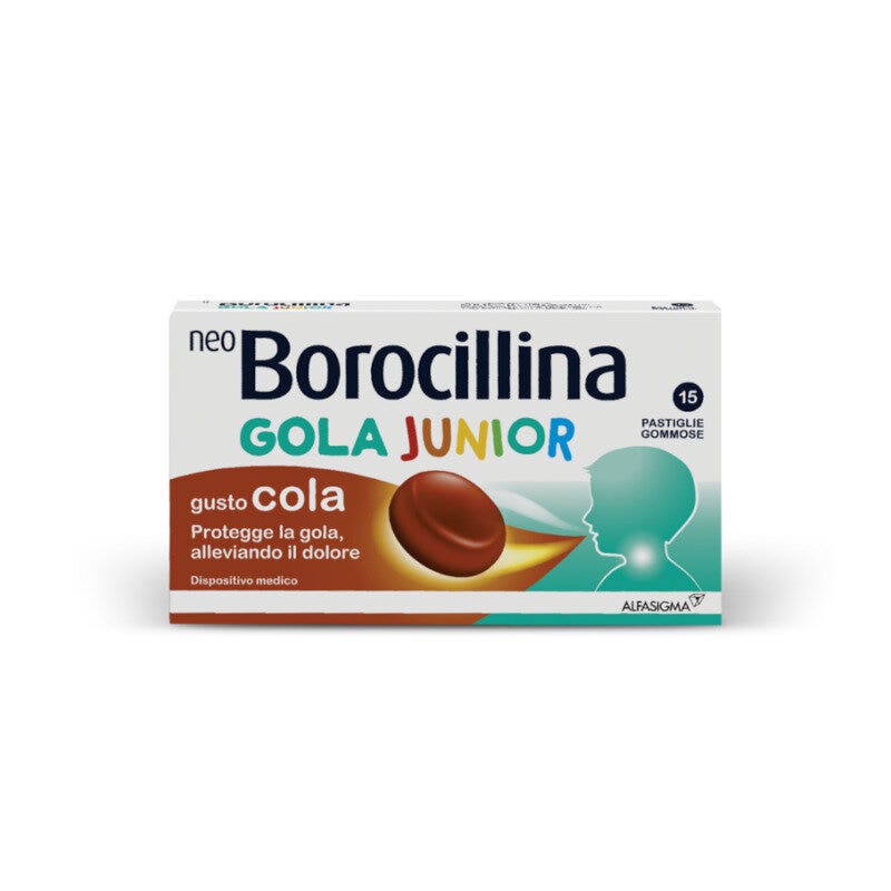 Neoborocilina Garganta Junior 15 Comprimidos Gomosos-3