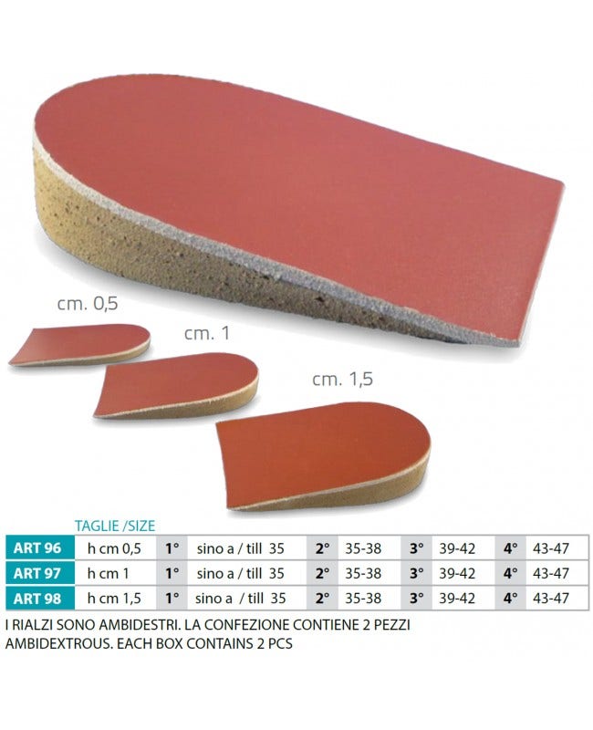 Orione Ok Ped 97 Taloneras H 1 cm Talla 4-1