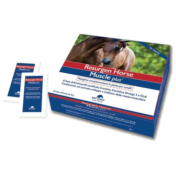 Nbf Lanes Resurgen Horse Muscle Plus Pienso Complementario Para Caballos 60 Bolsas De 35g-1