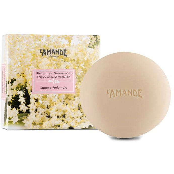 L'Amande Aromatique Jabón Perfumado Pétalos de Saúco / Ámbar en Polvo 150g-2