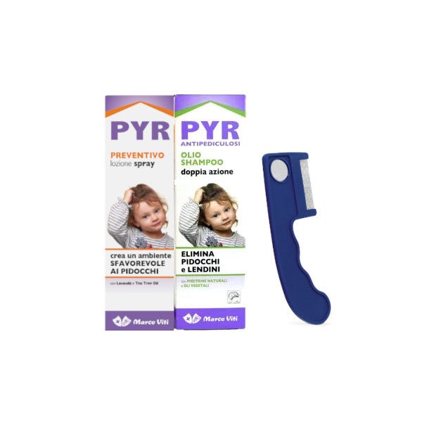 Pyr Champú Antipediculosis Aceite + Loción Spray Preventiva + 1 Peine-3