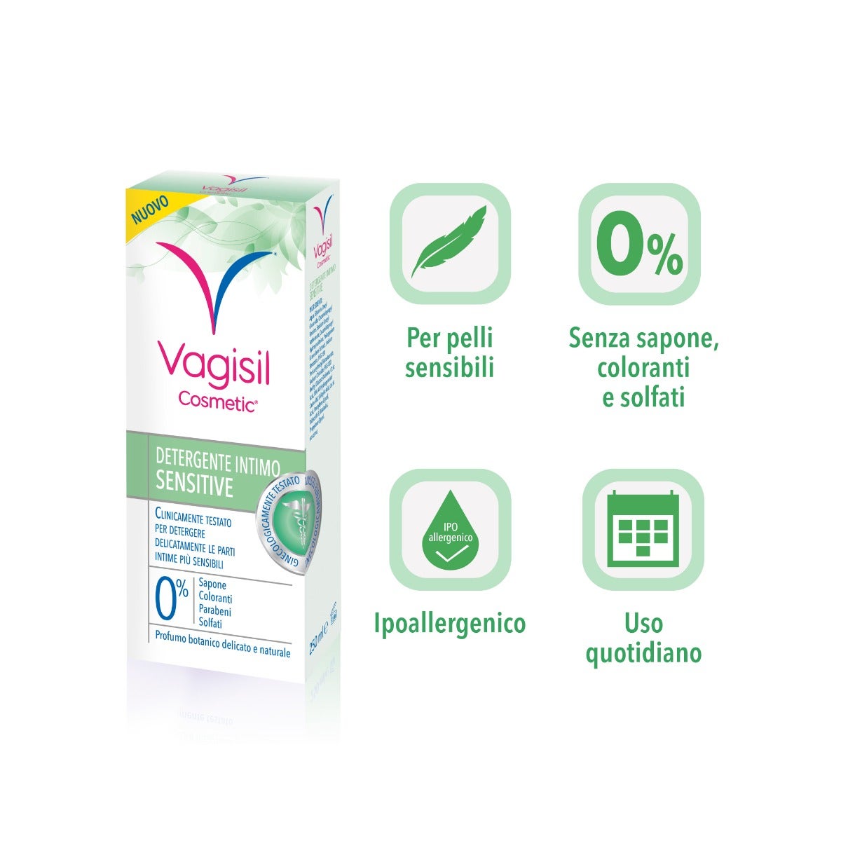 Vagisil Sensitive Limpiador Íntimo 250ml-6