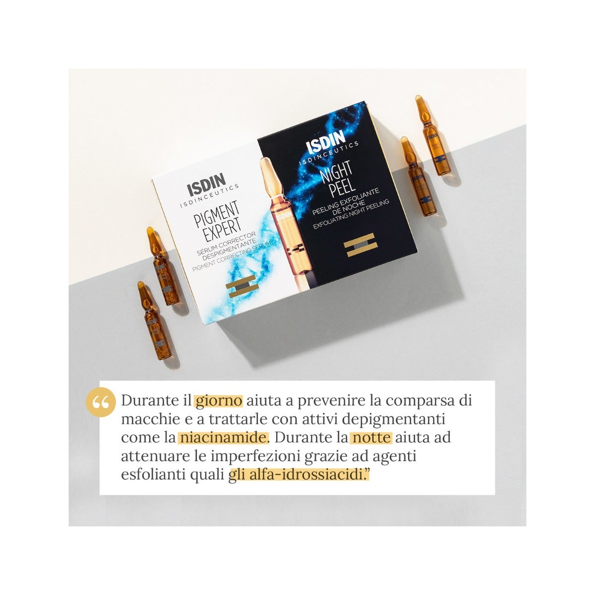 Isdin Isdinceutics Pigment Expert E Night Peel 10 Ampollas Día + 10 Ampollas Noche-8