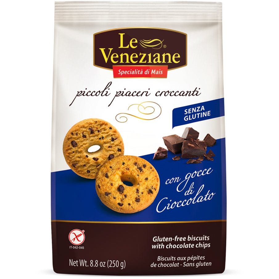 Le Veneziane Galletas con chispas de chocolate 250g-1