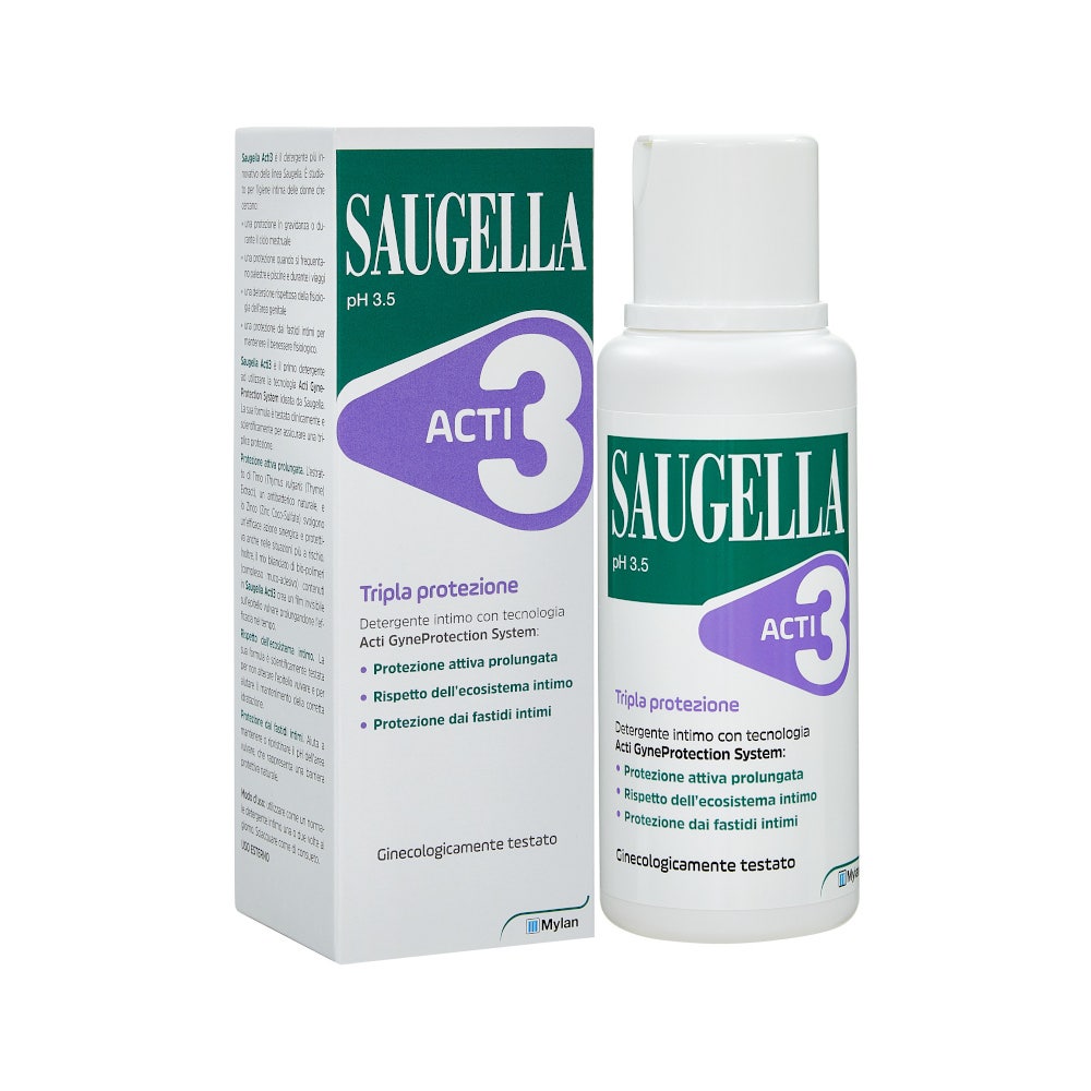 Saugella ACTI3 Limpiador Íntimo 250ml-3