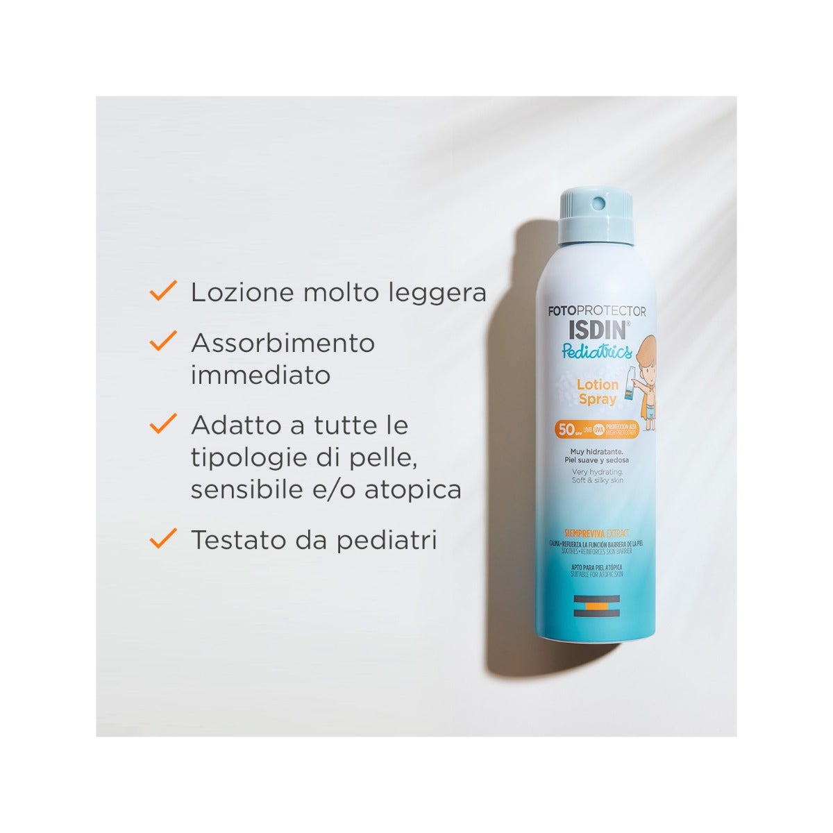 Isdin Fotoprotector Loción Spray Pediatría Corporal SPF50 250ml-5