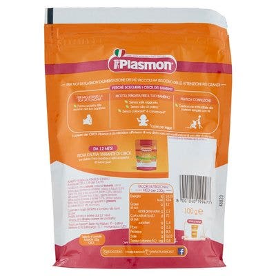 Plasmon Crick Peas Espinacas Albahaca 100g 12 Meses +-2