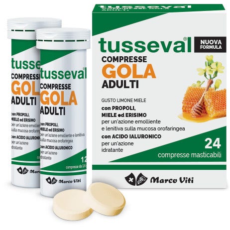 Marco Viti Tusseval Garganta Adultos 24 Comprimidos-1
