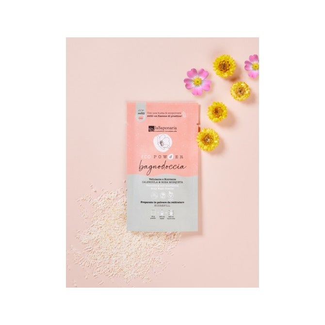 La Saponaria Gel de Ducha en Polvo Caléndula y Rosa Mosqueta 25g-3