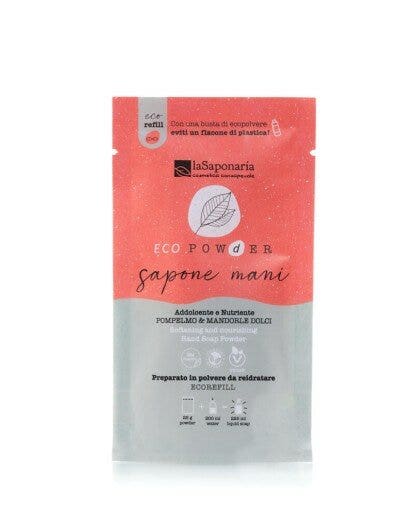 La Saponaria Jabón de Manos en Polvo Pomelo y Almendras Dulces 25g-3