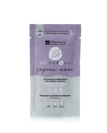 La Saponaria Jabón de Manos en Polvo Árbol de Té y Lavanda 25g-2