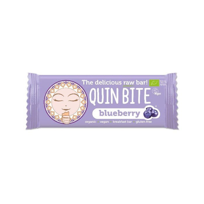 Barrita Cruda de Arándanos Sin Gluten Quin Bite 30g-1