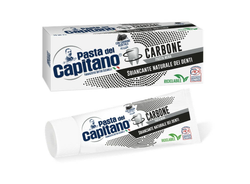 Pasta Del Capitano Pasta De Dientes Carbón Vegetal Activado 100ml-3