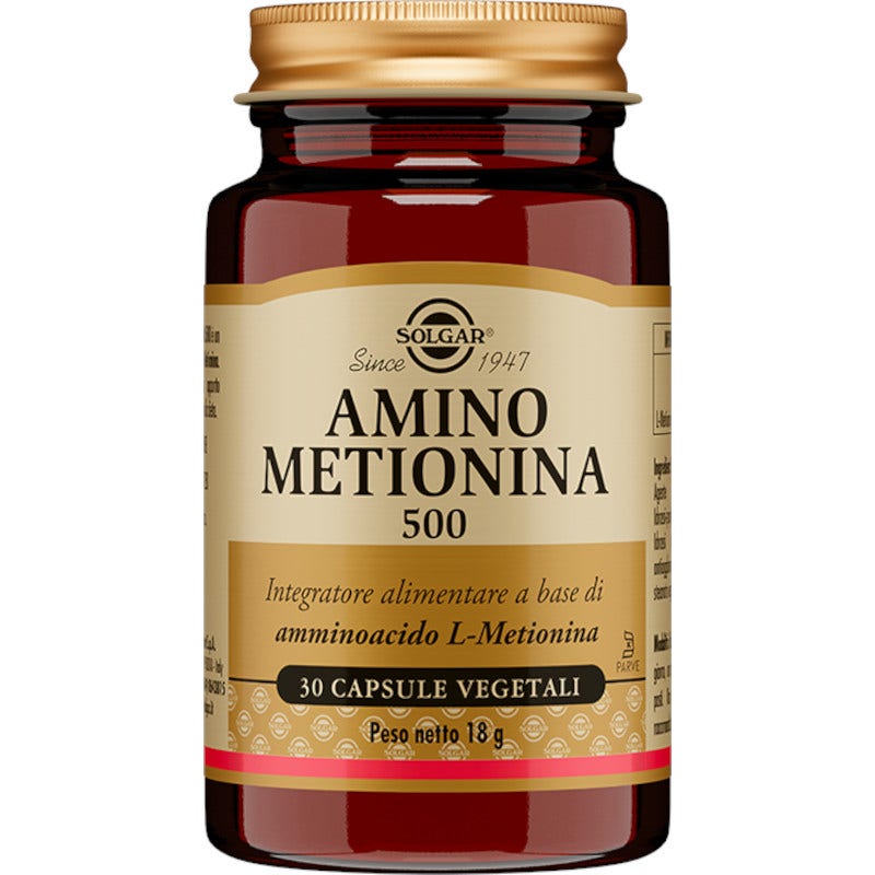 Solgar Amino Metionina 500 30 Cápsulas Vegetales-1