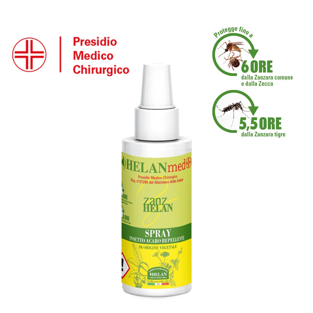 Helan Zanzhelan Spray Repelente De Insectos Ácaros 100ml-3