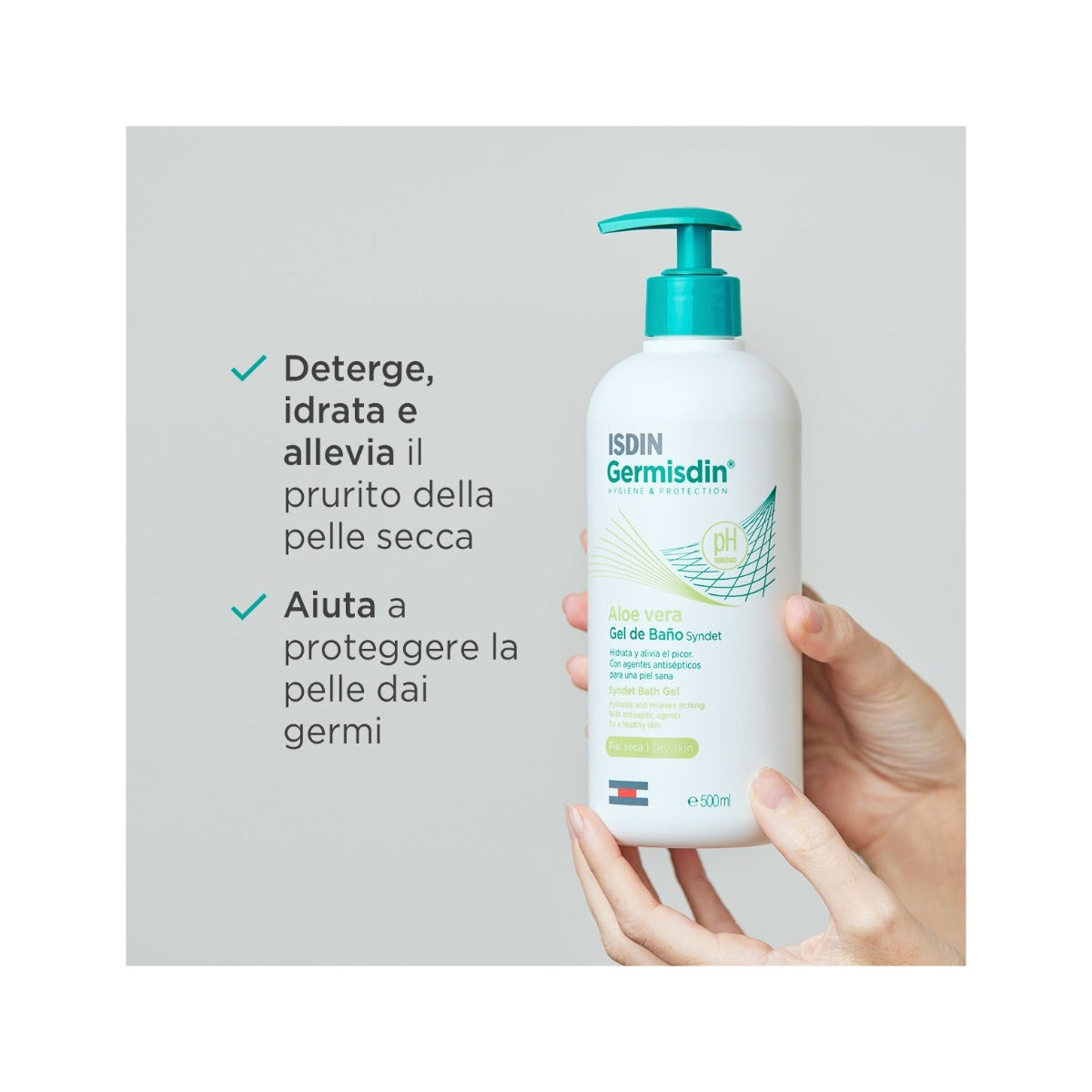 Isdin Germisdin Aloe Vera Higiene Corporal Diaria 500ml-3