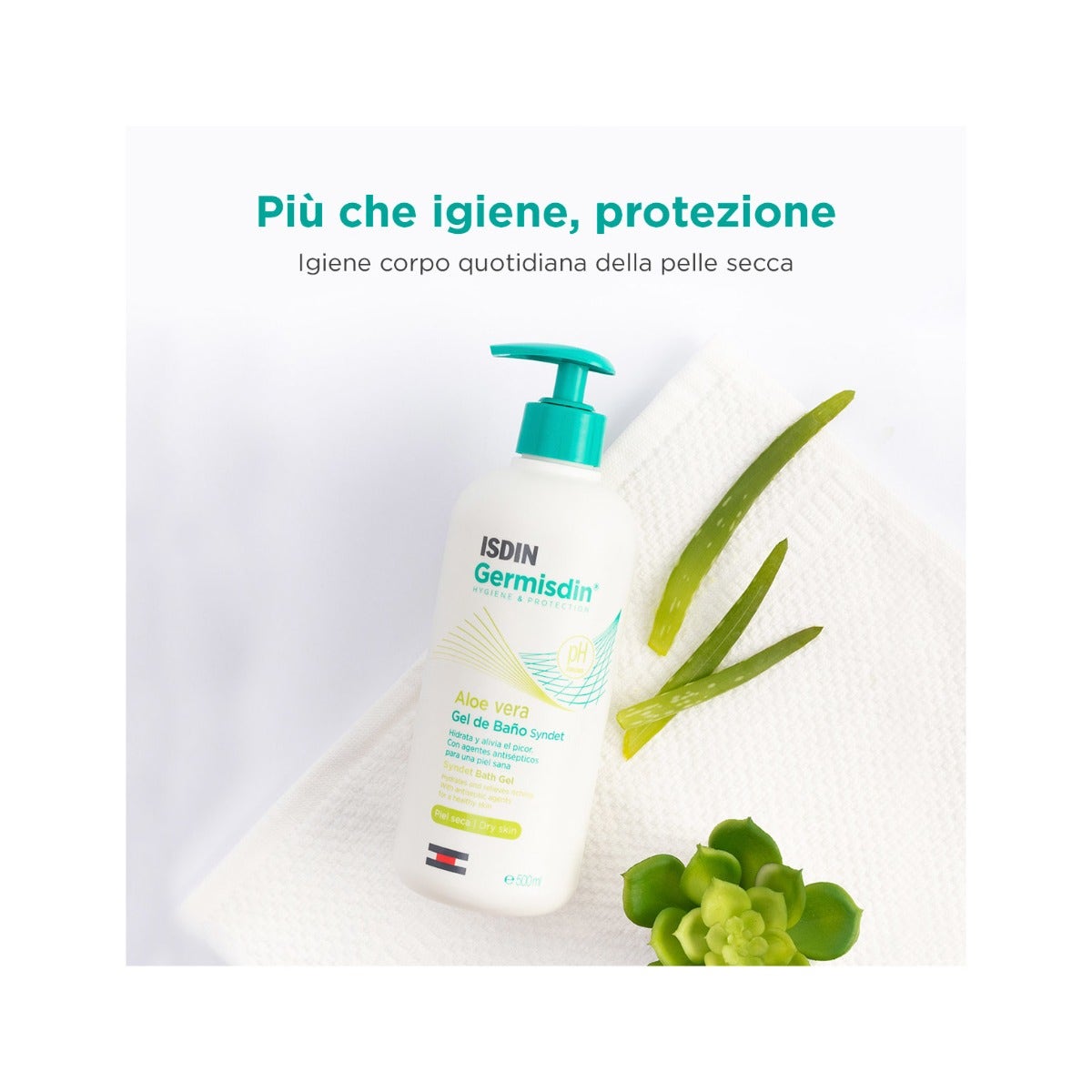 Isdin Germisdin Aloe Vera Higiene Corporal Diaria 500ml-6